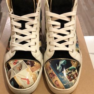 Christian Louboutin Louis Orlato Flat Patent Collage Size 45